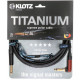 KLOTZ TITANIUM INSTRUMENT CABLE SILENTPLUG ANGLED 3 M