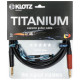 KLOTZ TITANIUM INSTRUMENT CABLE SILENTPLUG 4.5 M