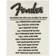 FENDER T-SHIRT WORLD TOUR VINTAGE WHITE XL