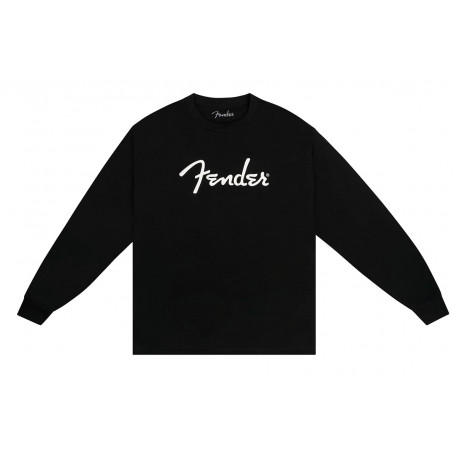 FENDER LONG-SLEEVE T-SHIRT SPAGHETTI LOGO BLACK L