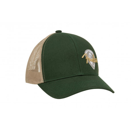 FENDER GLOBE PICK PATCH HAT GREEN KHAKI