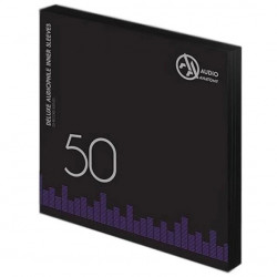 Audio Anatomy 50 X 12" Deluxe Audiophile Antistatic Inner Sleeves Black