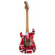 EVH STRIPED SERIES FRANKENSTEIN FRANKIE RED WITH BLACK STRIPES RELIC