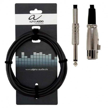 GEWA Alpha Audio Basic Line XLR(f)/Mono Jack 6,3 мм 9м