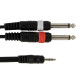 GEWA Alpha Audio Basic Line Stereo Jack 3,5 мм/2x Mono Jack 6,3 мм 3м