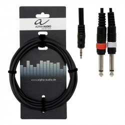 GEWA Alpha Audio Basic Line Stereo Jack 3,5 мм/2x Mono Jack 6,3 мм 1,5м