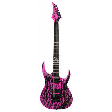 SOLAR GUITARS A2.6FRPN CANIBALISMO PINK NEON MATTE