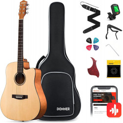 DONNER MUSIC DAD-140C 41 INCH ACOUSTIC GUITAR