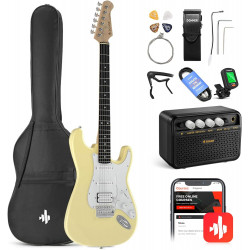 DONNER MUSIC DST-100 ELECTRIC GUITAR KIT YELLOW