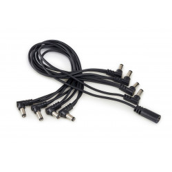 ROCKBOARD Flat Daisy Chain Cable, 8 Outputs, angled