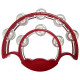 ﻿﻿Maxtone 717 Tambourine (Red)