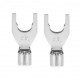 AUDIOQUEST spc Crimp P10M/S Silver Spade SET/4