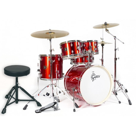 Gretsch Energy (20" BD, 3 Cymbals) Red