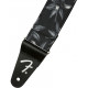 FENDER STRAP 2" HAWAIIAN STRAPS BLACK FLORAL