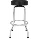 FENDER 30" CUSTOM SHOP CHEVRON LOGO BARSTOOL, BLACK/CHROME