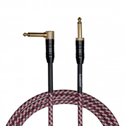 CASCHA CCP-G2ARD3 (PROFESSIONAL LINE GUITAR CABLE, TWEED RED, 3 м)