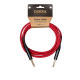 CASCHA CCA-G1RD3 (ADVANCED LINE GUITAR CABLE, RED, 3 м)