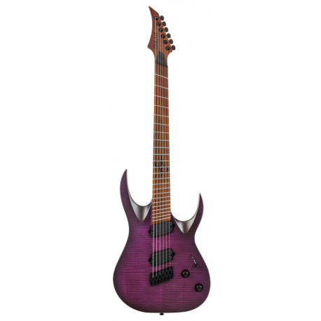 SOLAR GUITARS A1.6FDPB-FF FLAME DEEP PURPLE BURST MATTE