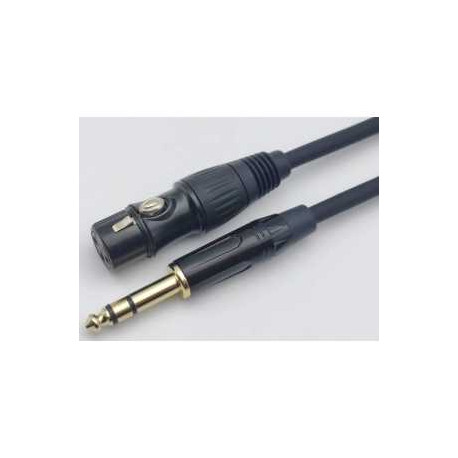 4ALL AUDIO XLR F - 6.35 TRS STEREO 1M