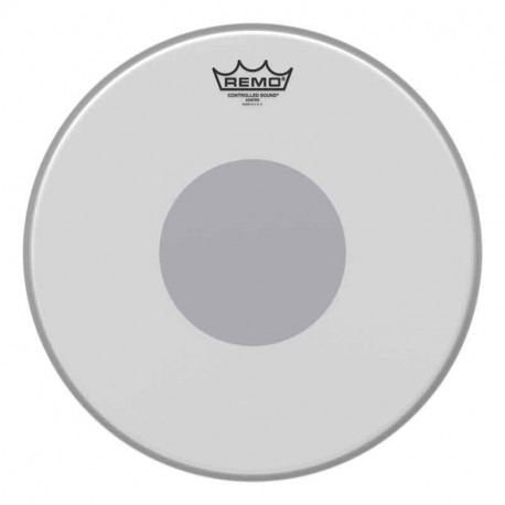 ﻿REMO Controlled Sound Coated Black Dot Drumhead - Bottom Black Dot 13"