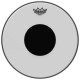 REMO Smooth White Controlled Sound Top Black Dot 8"