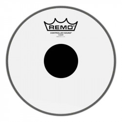 REMO Clear Controlled Sound Top Black Dot 6"