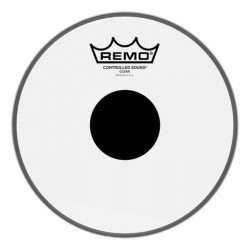 REMO Clear Controlled Sound Top Black Dot 8"