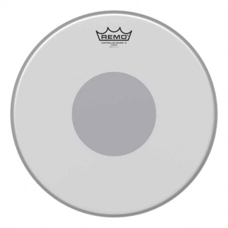 REMO Controlled Sound X Coated Black Dot Snare Drumhead – Bottom Black Dot 12”