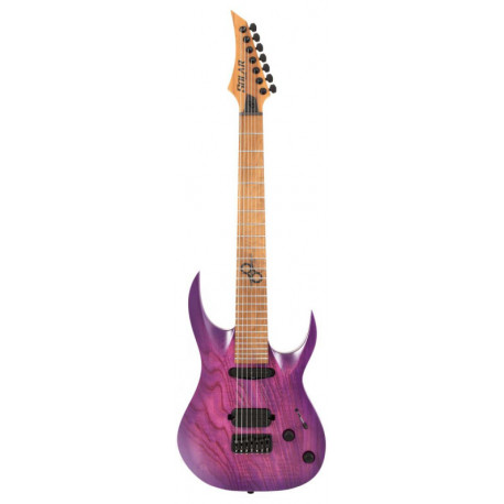 SOLAR GUITARS AB1.7HTPB TRANS PURPLE BURST MATTE