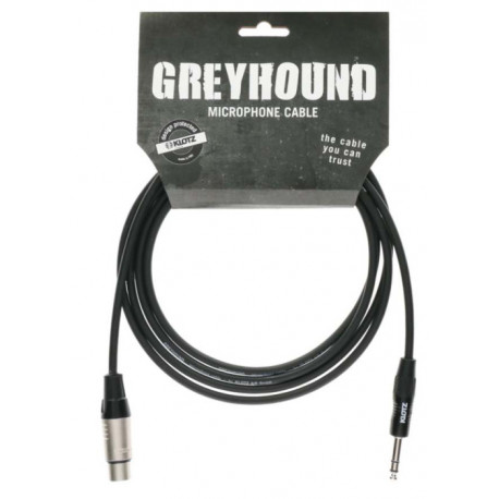 KLOTZ GRG1FP01.5 GREYHOUND MICROPHONE CABLE FEMALE XLR BALANCED JACK 1.5 M