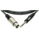 KLOTZ GRG1FP01.5 GREYHOUND MICROPHONE CABLE FEMALE XLR BALANCED JACK 1.5 M