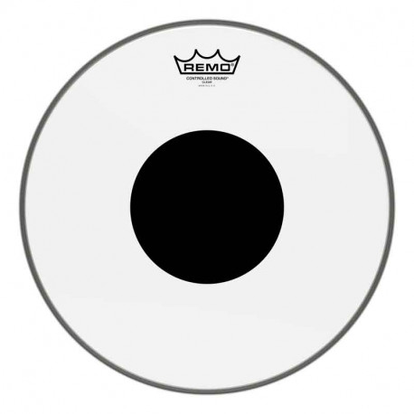 Remo Controlled Sound Clear Black Dot Drumhead - Top Black Dot 8" (CS-0308-10)