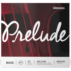 D'ADDARIO PRELUDE BASS Single E String 3/4 Scale Medium Tension