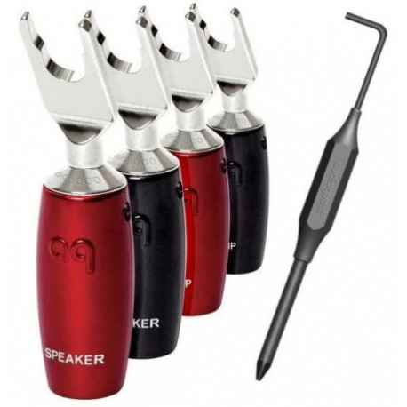 AUDIOQUEST spc 1007 Series Banana Silver set of 4