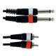 GEWA Basic Line 2x Mono Jack 6,3 мм/2x RCA (6 м)