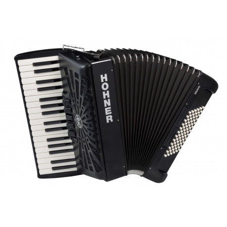 Hohner Bravo III 72 Black A16622 SilentKey