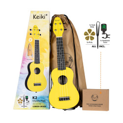 Ortega Keiki Pack K2-LGR Sopano, Lemon Grass (комплект)