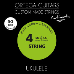 Ortega Custom Authentic Black Nylon UKABK-SO