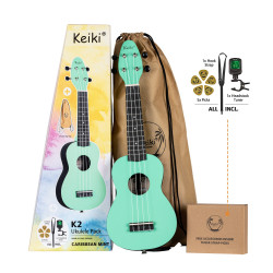 Ortega Keiki Pack K2-CBM Sopano, Caribbean Mint (комплект)