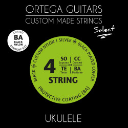 Ortega Custom Select Black Nylon UKSBK-BA