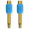 DJ Techtools Chroma Adaptors RCA to 1/4 Blue, pair