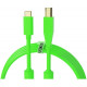 DJ Techtools Chroma Cables: USB-C to B Green