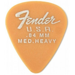 FENDER DURA-TONE DELRIN PICKS 0.84 MM, 351 SHAPE - 12 PACK BUTTERSCOTCH BLONDE
