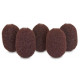 Rycote LAVALIER FOAMS BROWN 10 PACKS OF 5