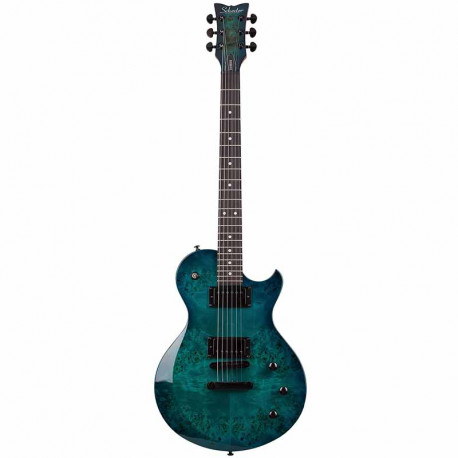 Schecter Solo-II Standard (Ocean Blue Burst Burl)