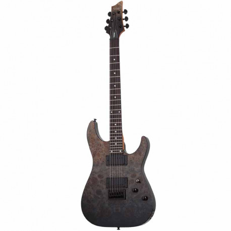 Schecter C-1 Standard (Black Fade Burst Burl)