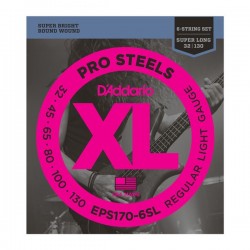 D`ADDARIO EPS170-6SL PRO STEELS LIGHT 6 STRING 32-130