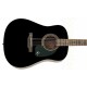 EPIPHONE DR-100 EBONY CH HDWE