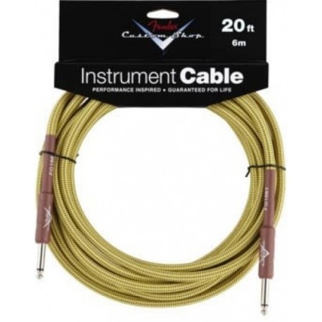 FENDER CUSTOM SHOP 6' TWEED CABLE BOWL OF 20