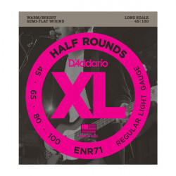 D`ADDARIO ENR71 XL NICKEL HALF ROUNDS BASS 45-100